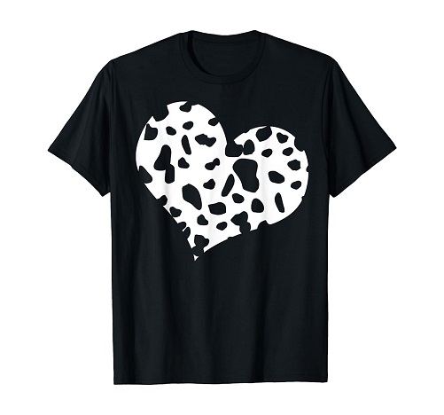 Dalmatian Heart T-Shirt Dalmatian gifts