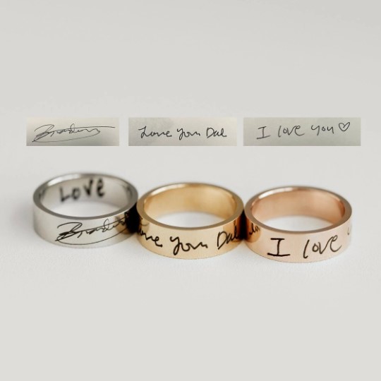 Handwriting Ring personalized gifts for him