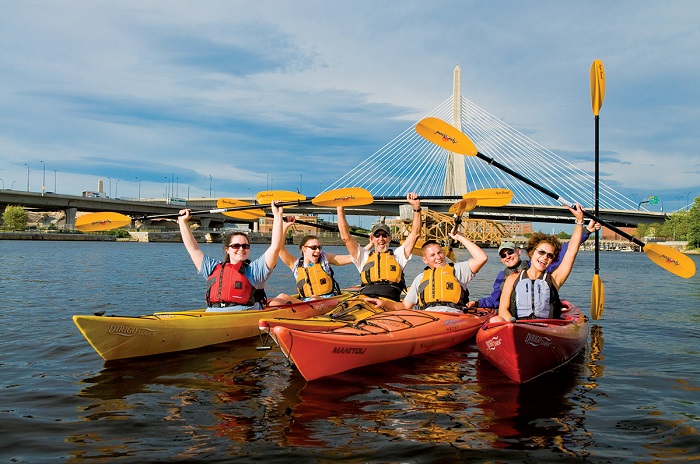 Kayaking Boston Harbor experience gifts boston