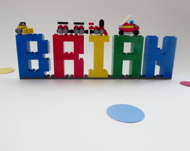 LEGO Brick Personalized Name Sign