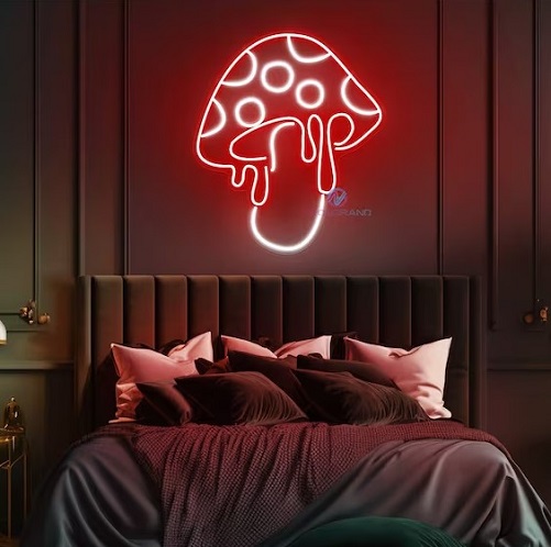 Mushroom Gaming LED Neon Sign