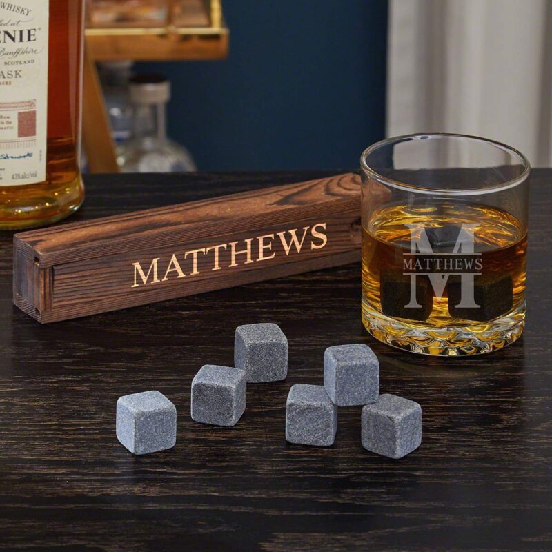 Personalized Whiskey Stones personalized gifts for him