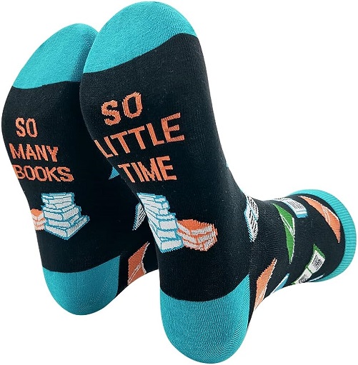 So Many Books So Little Time Funny Sock