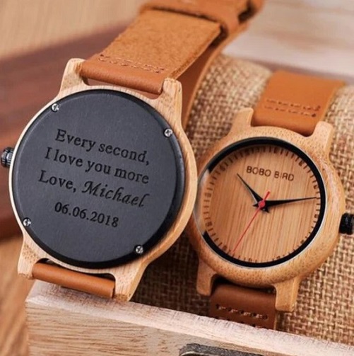Watch with a Customized Heartfelt Message