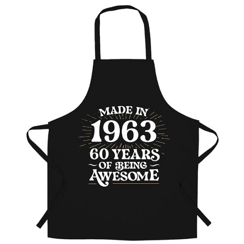 60th Birthday Chef's Apron 60th birthday gift ideas men