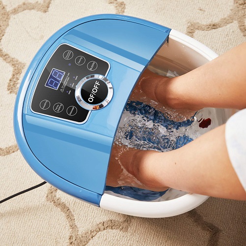 Auto Foot Bath Spa Massager with Heat and Bubbles
