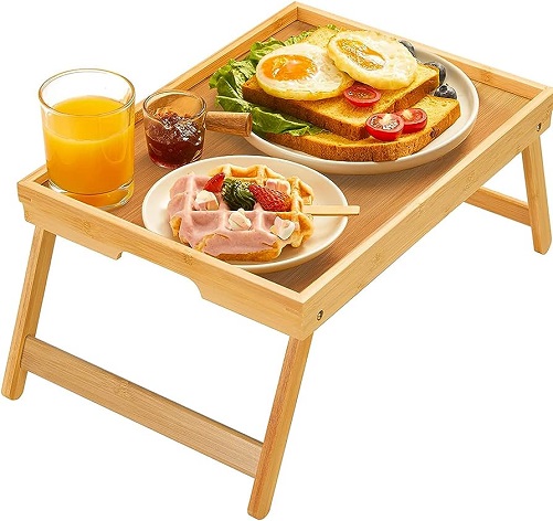 Bamboo Bed Tray Table gifts for tea lovers