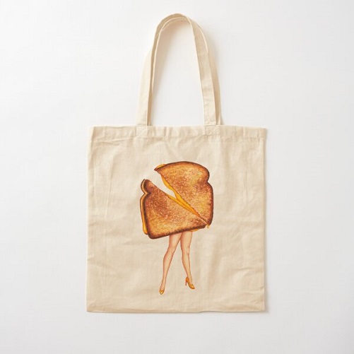 Grilled Cheese Sandwich Tote Bag gifts for cheese lovers