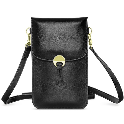 Leather Cell Phone Crossbody Bag