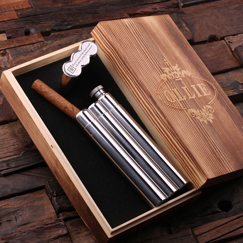 Personalized Cigar Flask gifts for cigar lovers