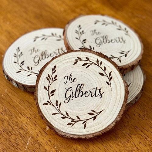 Personalized Wood Coaster gifts for cigar lovers