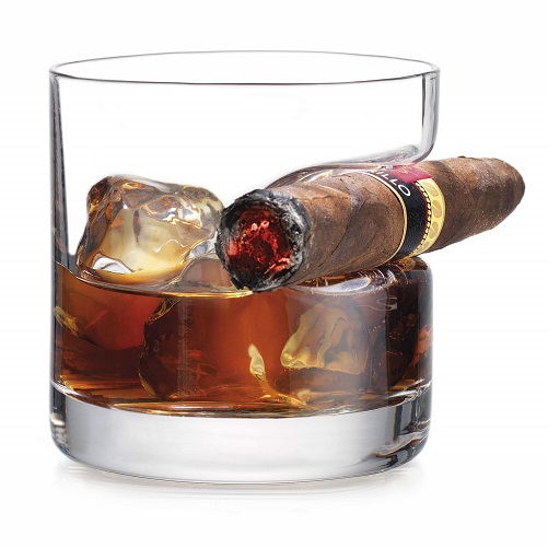 Whiskey Cigar Glass Holder gifts for cigar lovers