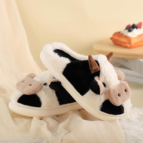 Cartoon Cow Cotton Slippers secret santa gifts for her
