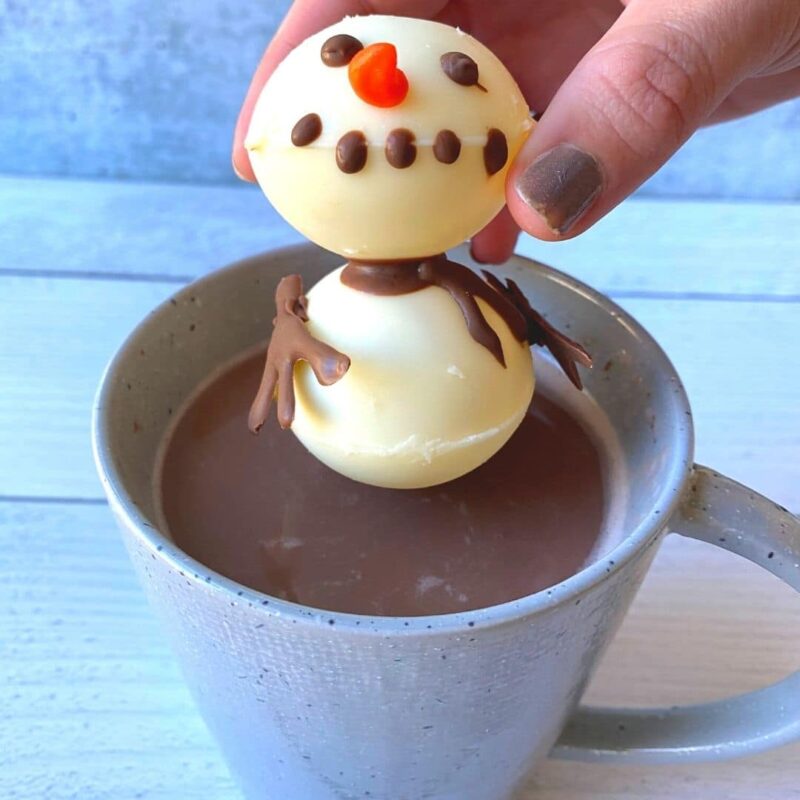 Melting Snowman Hot Chocolate Bomb