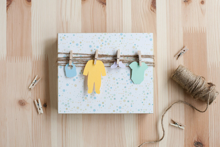 Baby’s Things baby shower gift wrapping ideas