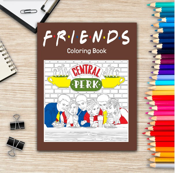 Friends Coloring Book gifts for friends fans