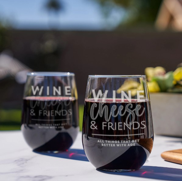 'Friends' Personalized Wine Glass
