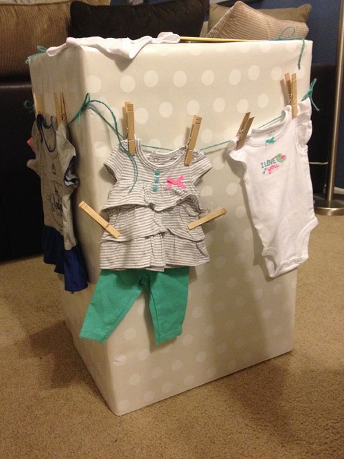 Onesie Gift Bag baby shower gift wrapping ideas