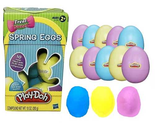Play-Doh Easter Eggs easter gifts for toddlers