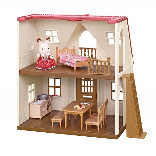 Red Roof Cozy Cottage Dollhouse Playset