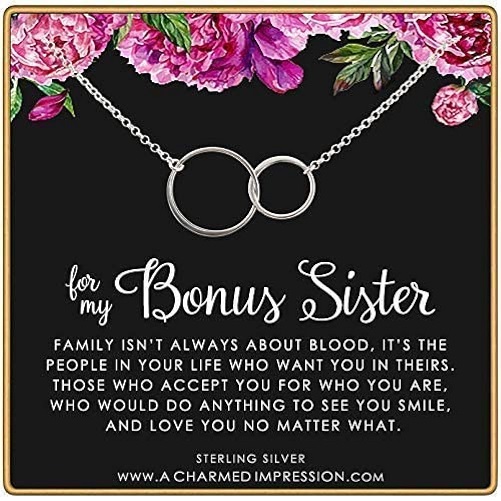Bonus Sister Necklace gifts for sister in law