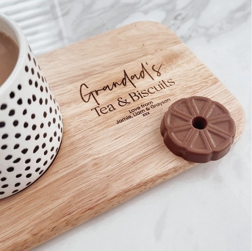 Engraved Tea And Biscuits Board