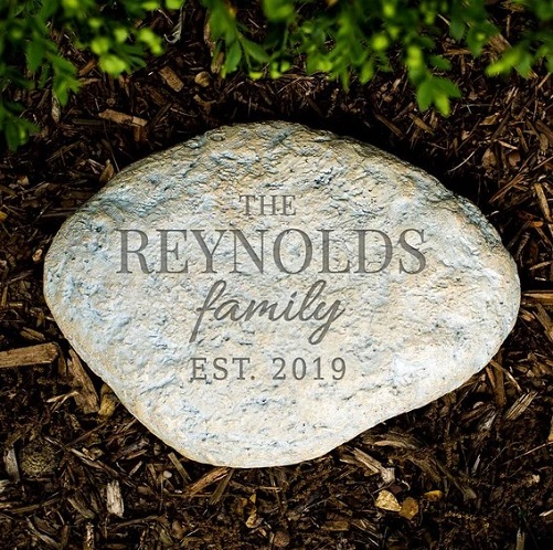 Family Garden Stone best personalized anniversary gifts