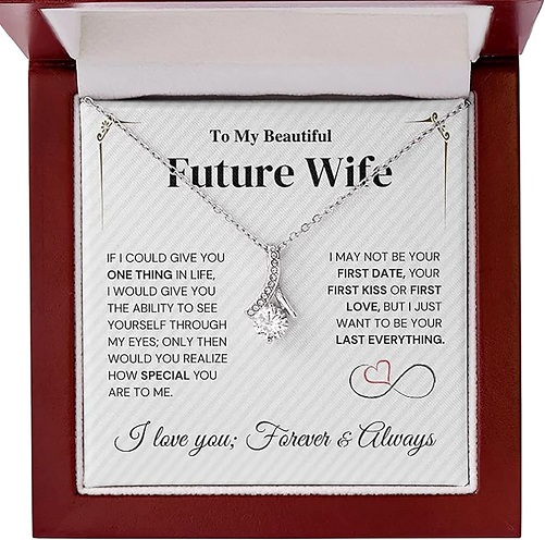 Future Wife Necklace Christmas Presents For Fiances