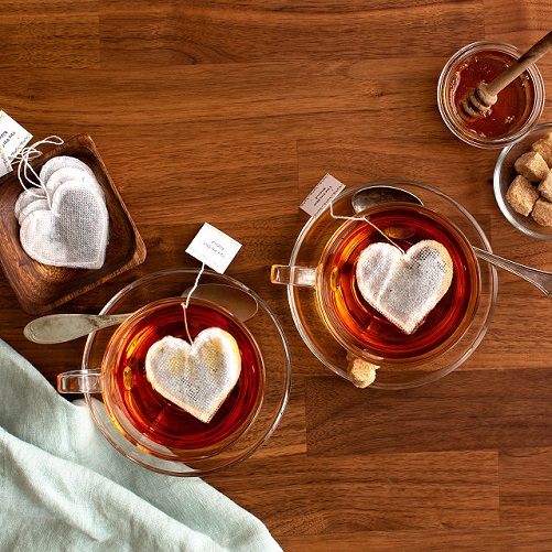 Heart-Shaped Tea Bags get well gift ideas