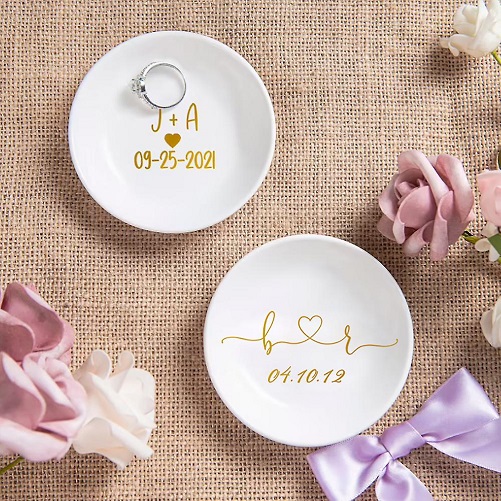 Initial Ring Dish Engagement Gift Ideas
