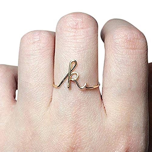 Initial Ring in Sterling Silver sweet 16 gift ideas