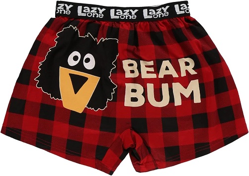 Lazy One Funny Plaid Boxers dirty santa gift ideas