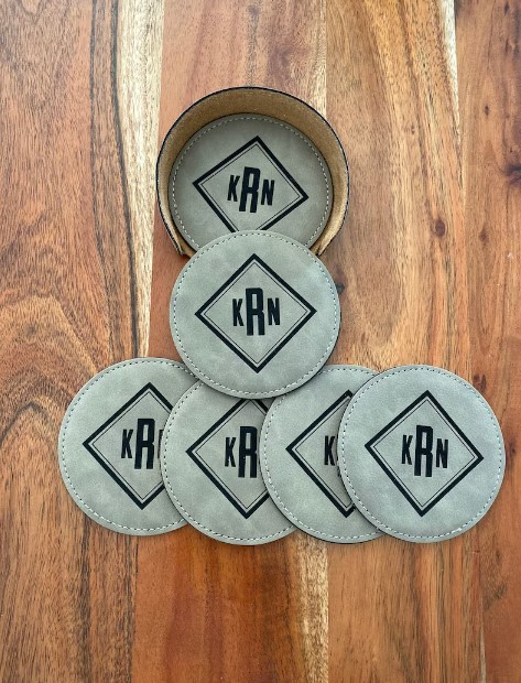 Leather Coasters corporate gifts