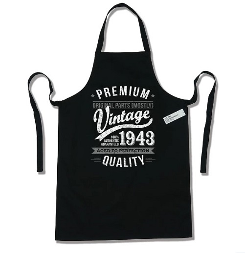 “Limited Edition” Apron 80th birthday gift ideas