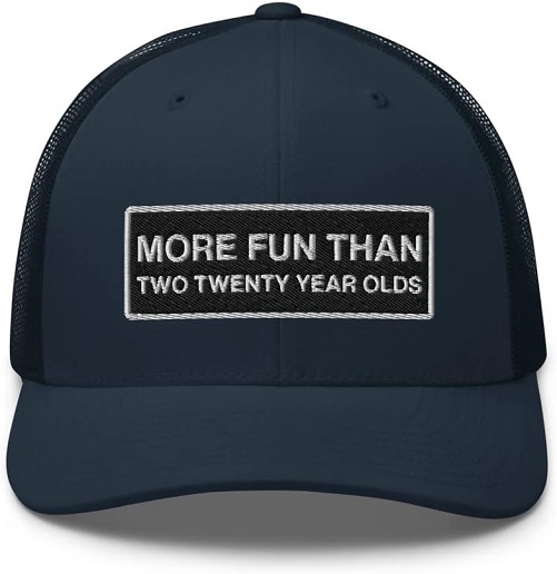More Fun Than Two Double Age Cap 80th birthday gift ideas