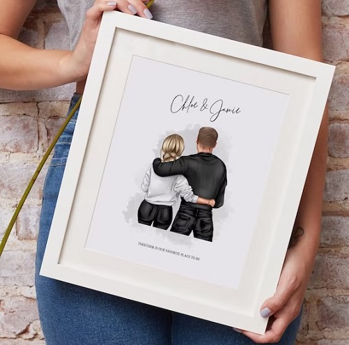 Personalised Couple Print Christmas Presents For Fiances