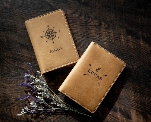 Personalized Leather Passport Covers