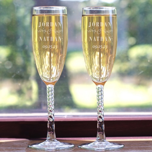 Personalized Stemmed Champagne Flute