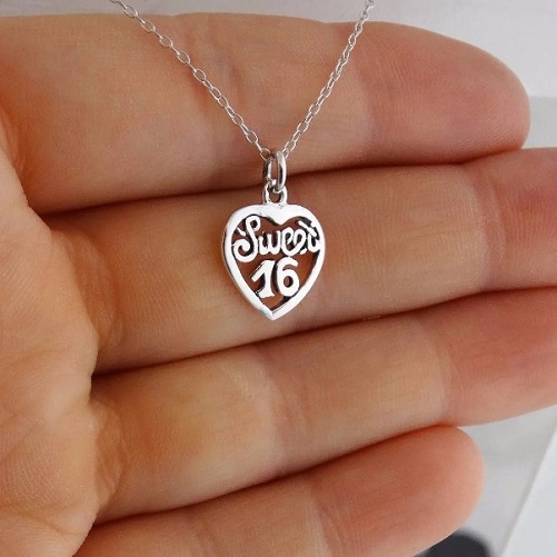 Sterling Silver Sweet 16 Necklace