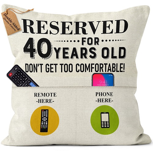 40th Reserved 2-Pockets Pillow Covers