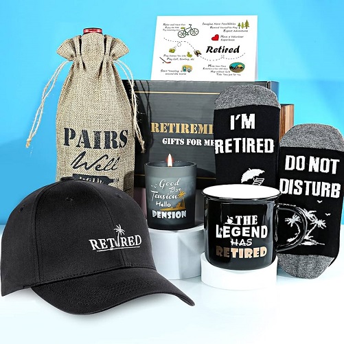A Box Full of Retirement Gifts for Men