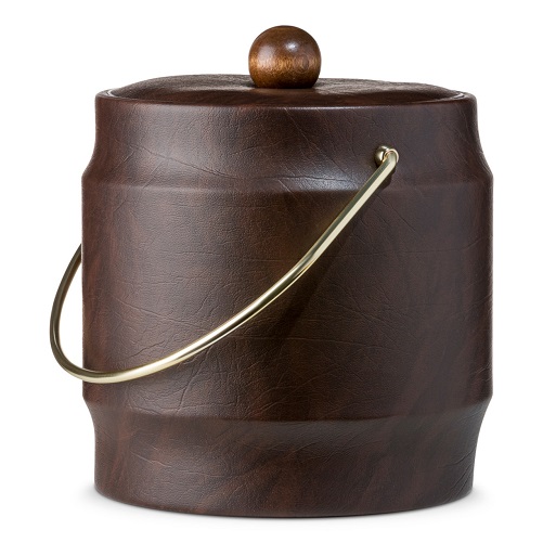Brown Custom Insulated Ice Bucket