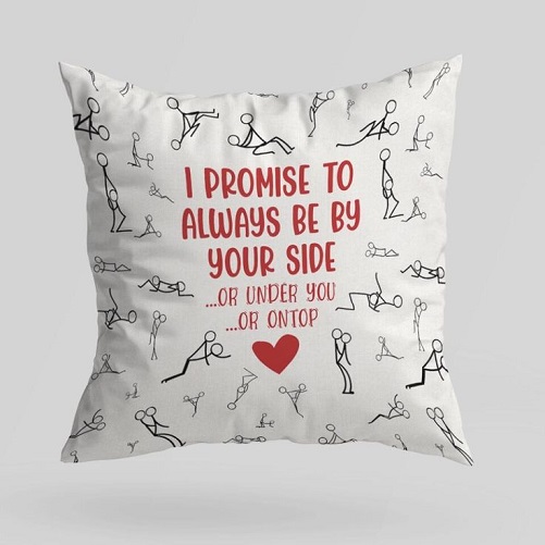 Funny White All Over Print Pillow Throw