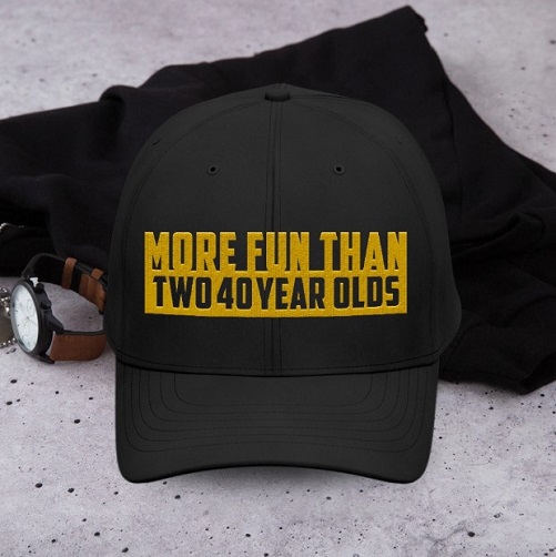 More Fun Than Two Double Cap 40th birthday gift ideas for men