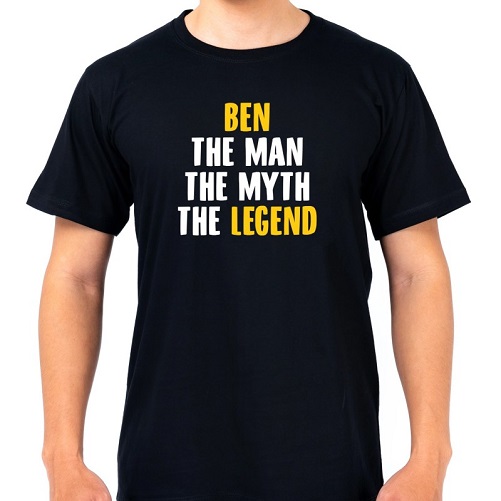 The Man The Myth The Legend Personalised T Shirt