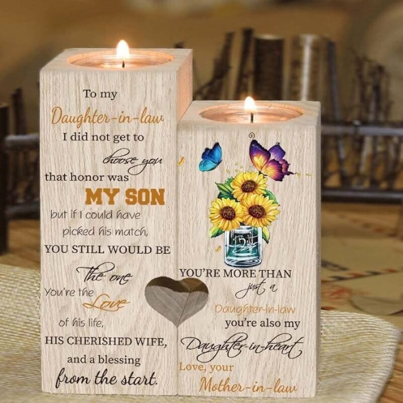 To My Daughter-in-law Candle Holder