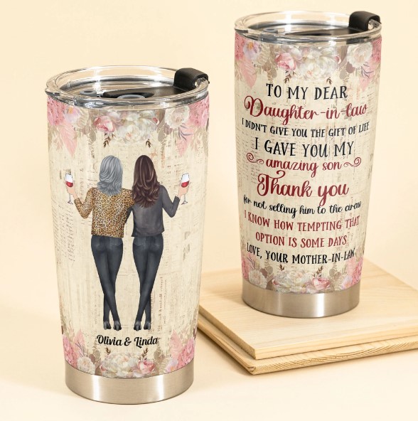 To My Dear Daughter-in-law Tumbler