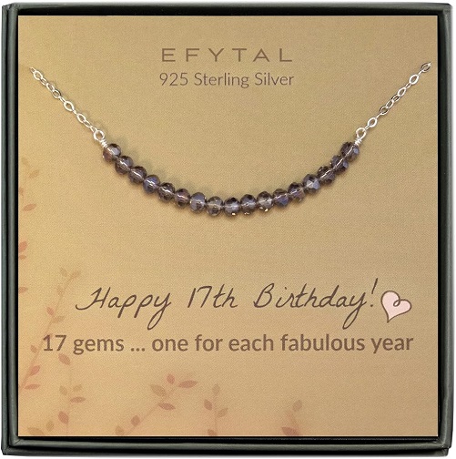 17th Birthday Sterling Silver Necklace