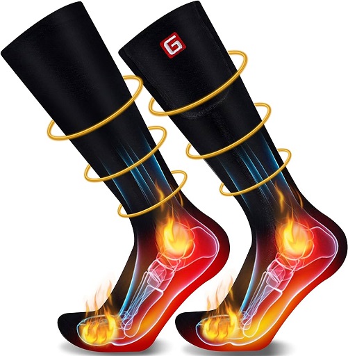 Heated Socks with Rechargeable Electric Battery