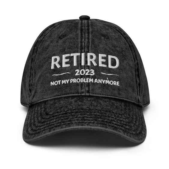 Retired Since 2023 Personalized Twill Cap